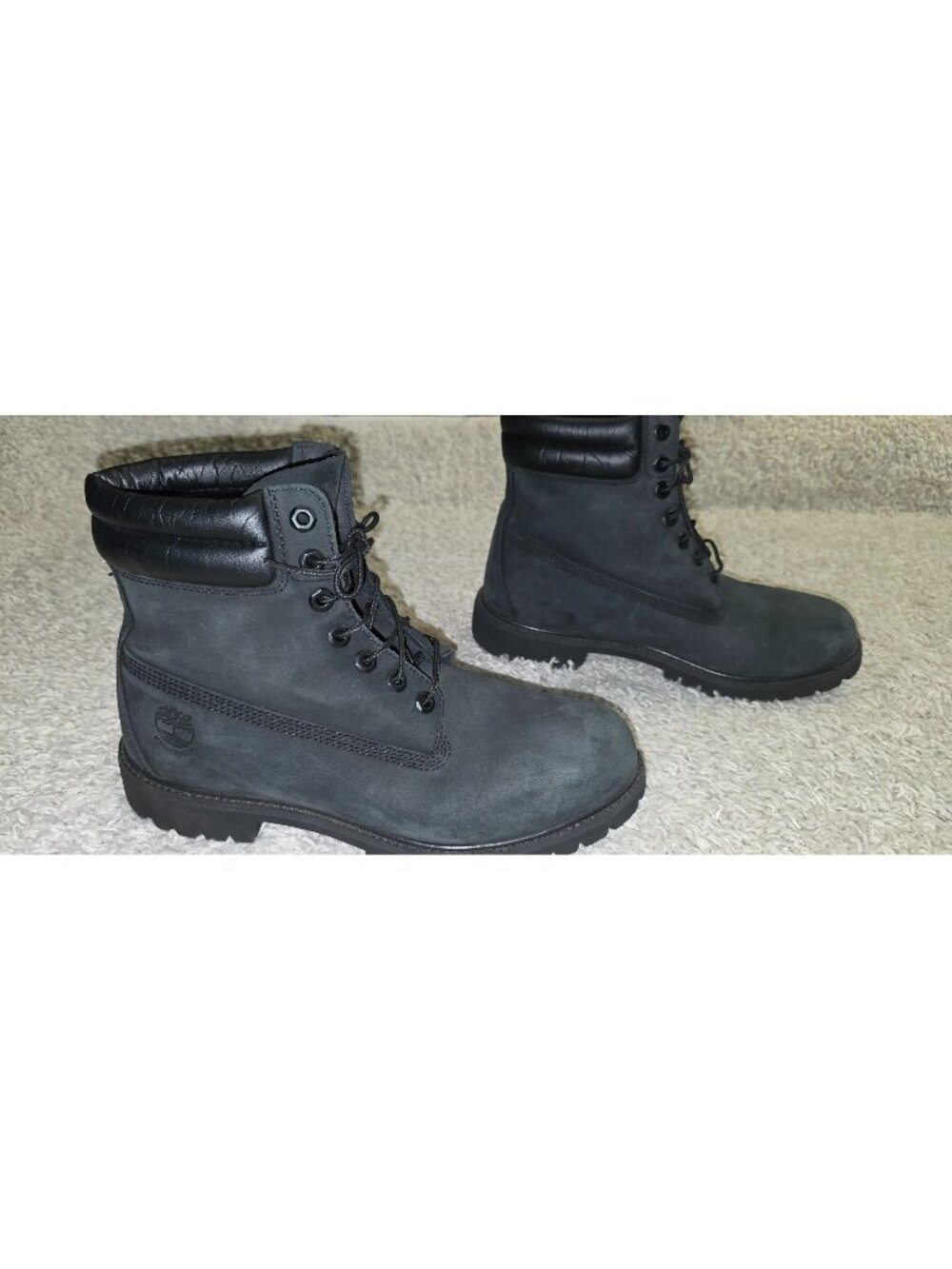 Timberland Premium Men's Black Nubuck Waterproof Boot Size 10